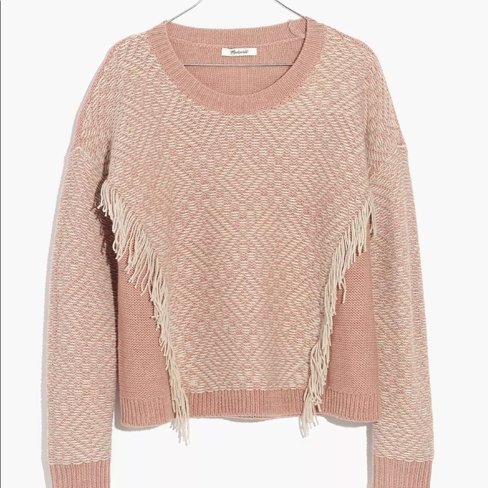 Madewell Reverse-Diamond Pullover Sweater - Picture 6 of 7
